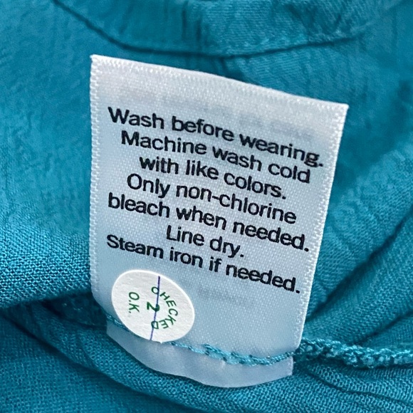 SO High Neck Crochet Trim Babydoll Teal Dress Women’s Plus Size 2X NWT $42 - Picture 13 of 14